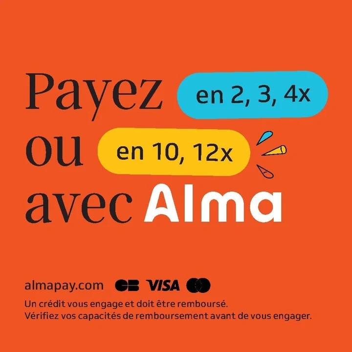 Payez en 2, 3, 4x ou en 10, 12x avec Alma